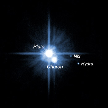 Las dos lunas pequeñas de Plutón fueron nombradas oficialmente Nix y Hydra  - Sistema Solar - Espacio Profundo