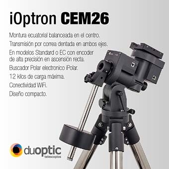 iOptron CEM 26 en Duoptic Telescopios