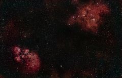 Cat's Paw Nebula & War and Peace Nebula