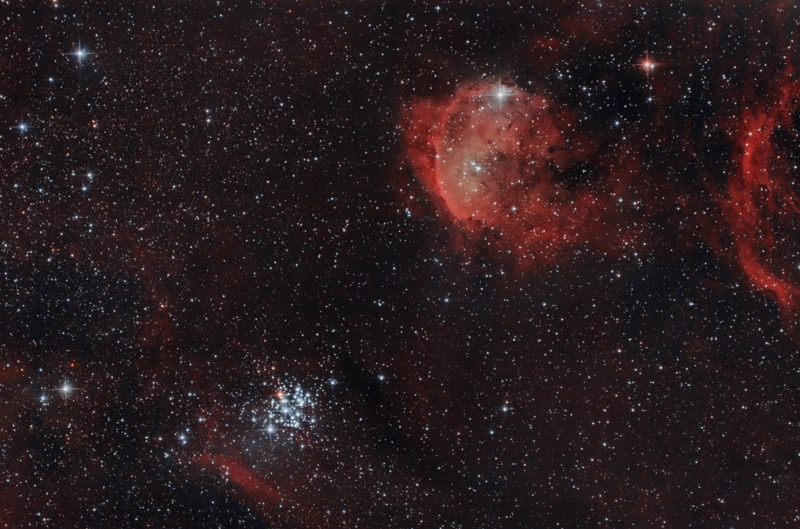 NGC3293 y Gabriela Mistral