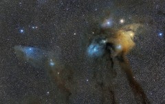 Rho Ophiuchi y Cabeza de Caballo Azul