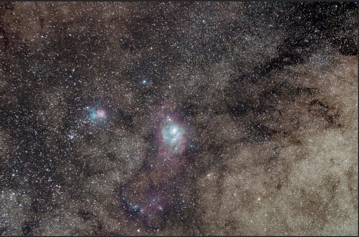 Nebulosa de la Laguna y Trífida
