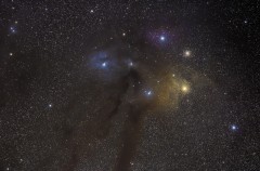 Antares y Rho Ophiuchi