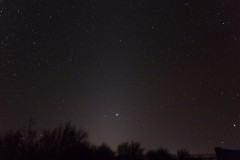 Luz zodiacal + Júpiter