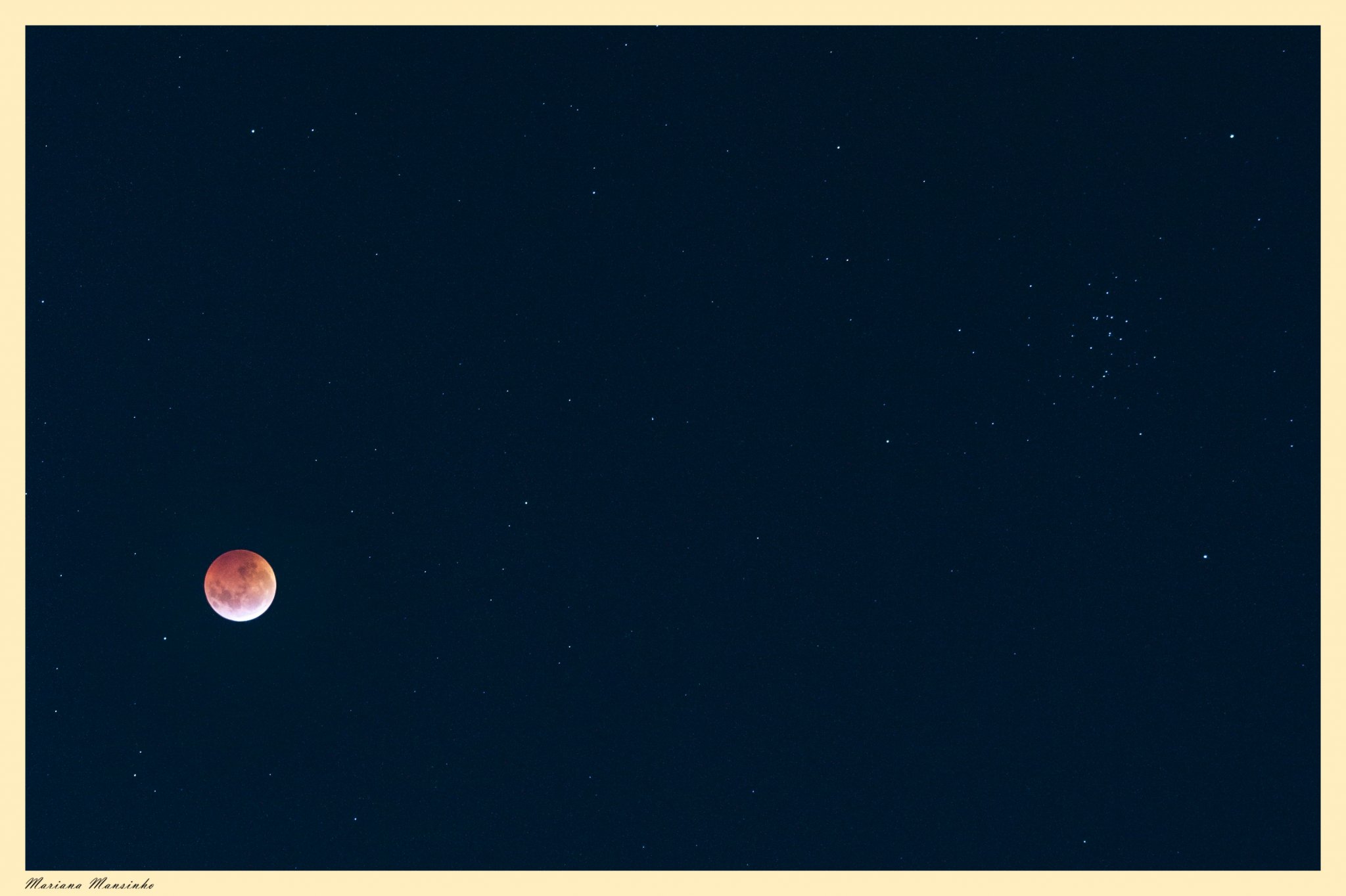 Eclipse total de Luna y M44